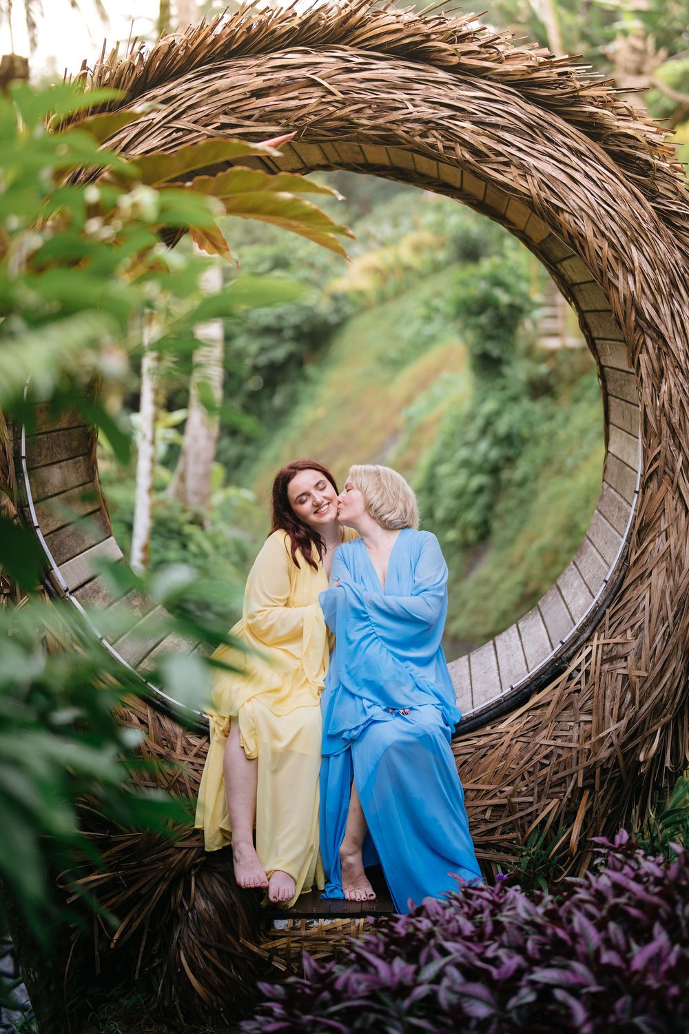 Rice field family photoshoot in Alas Harum Bali