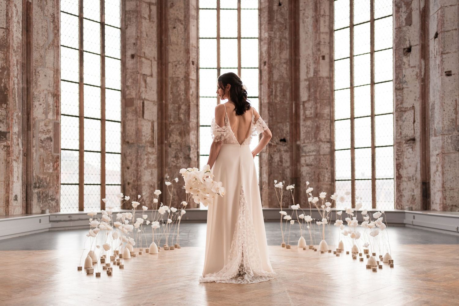 détail robe mariée tissu haut de gamme