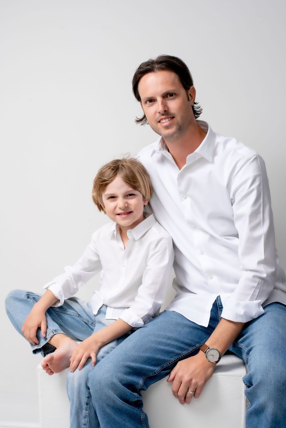 Father and child portrait Nashville family portrait studio Thompson’s Station