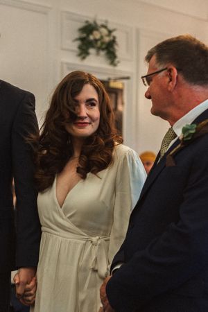 the ceremony at Weybridge register office