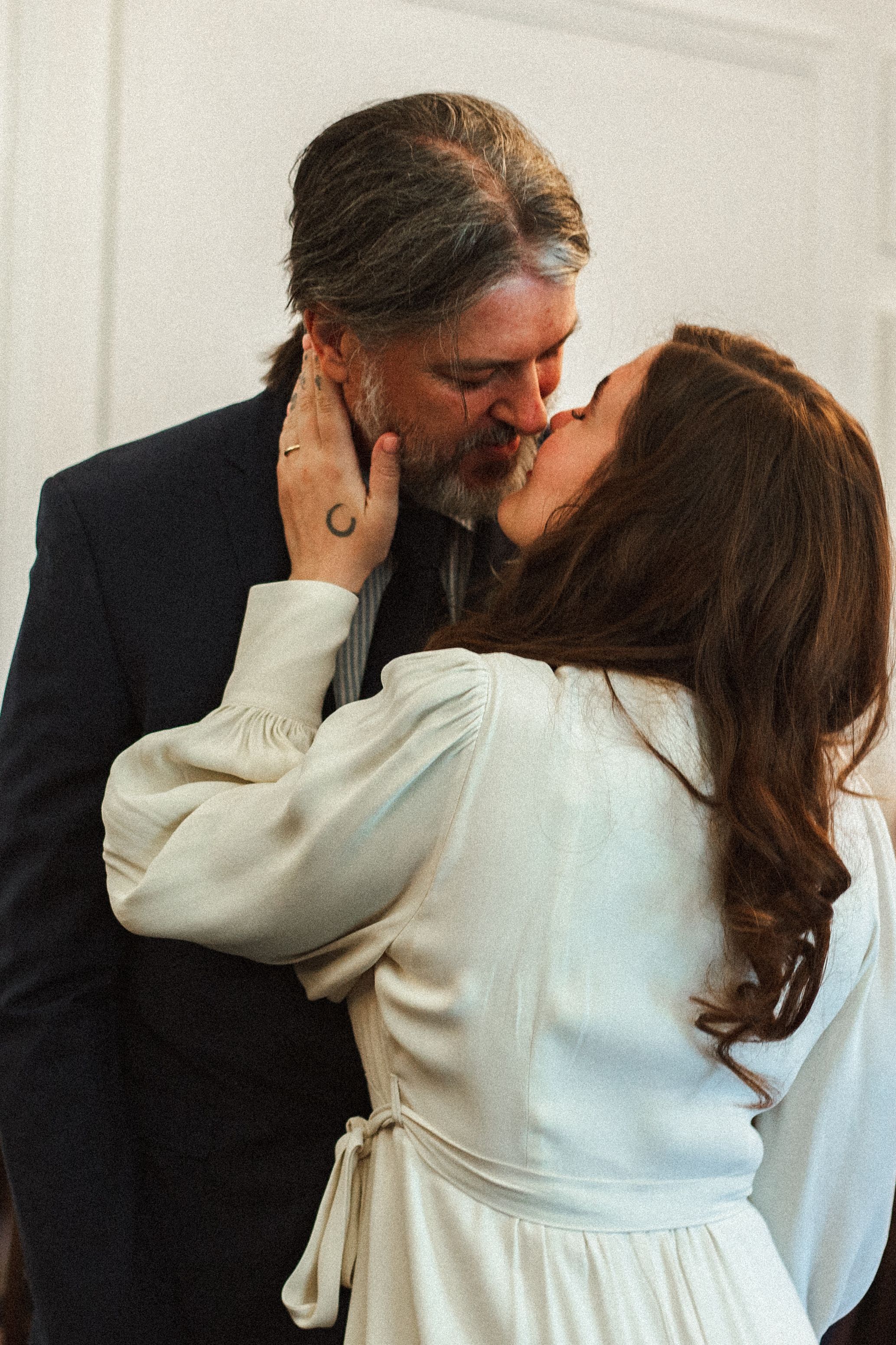 the first kiss at Weybridge register office