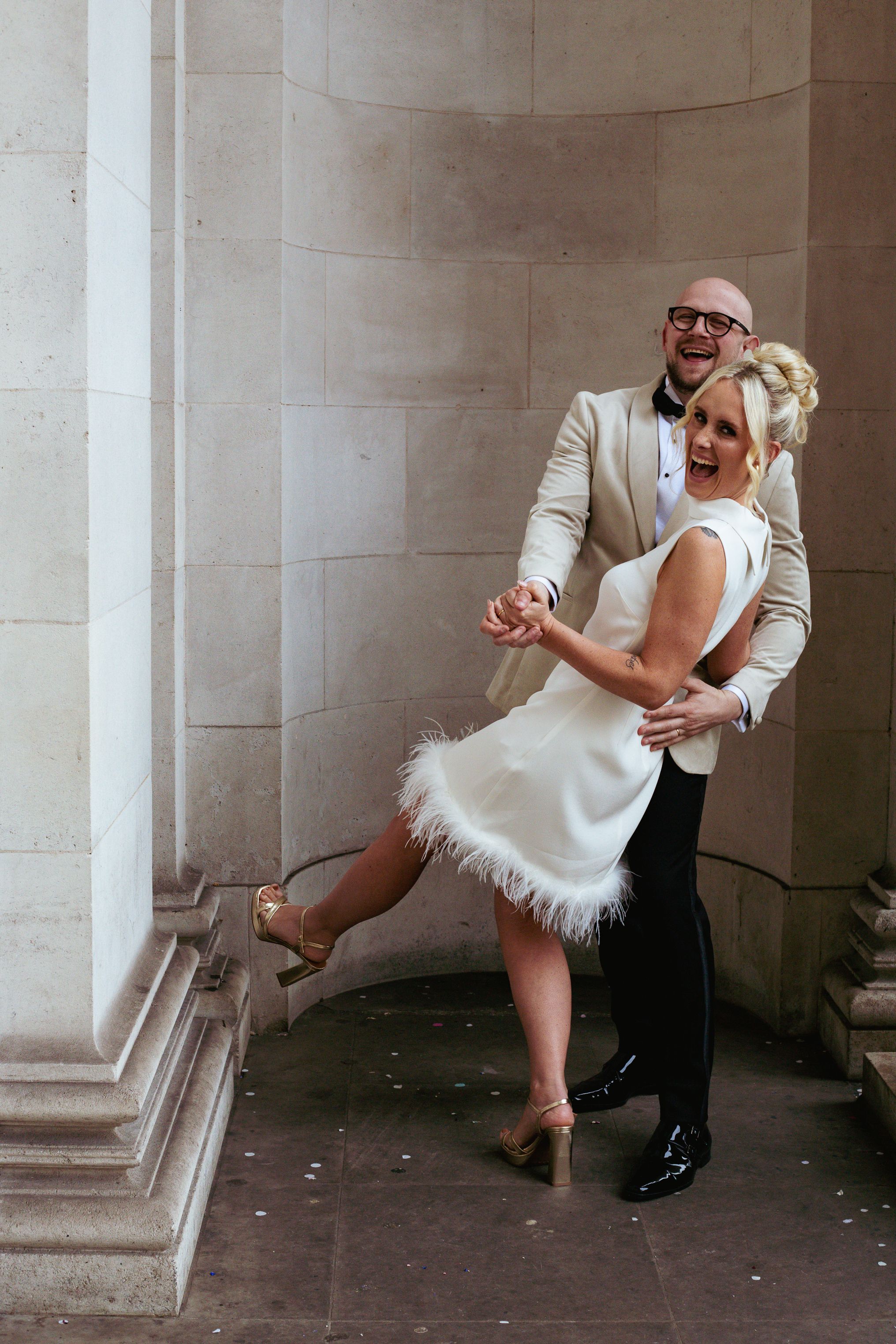 dancing in the alcove of Old Marylebone Town Hall