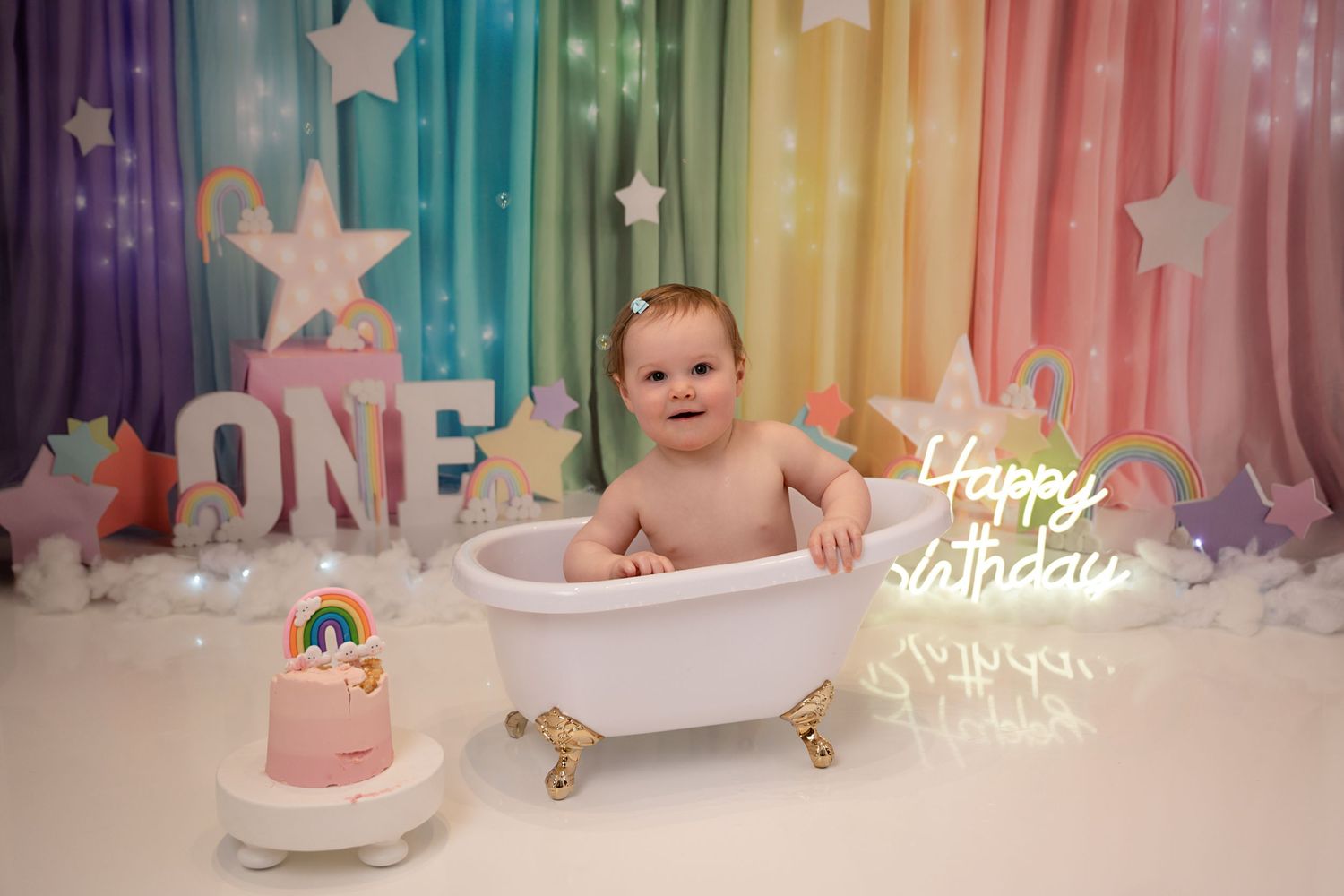 Cake smash and splash photoshoiot Aberdeen
