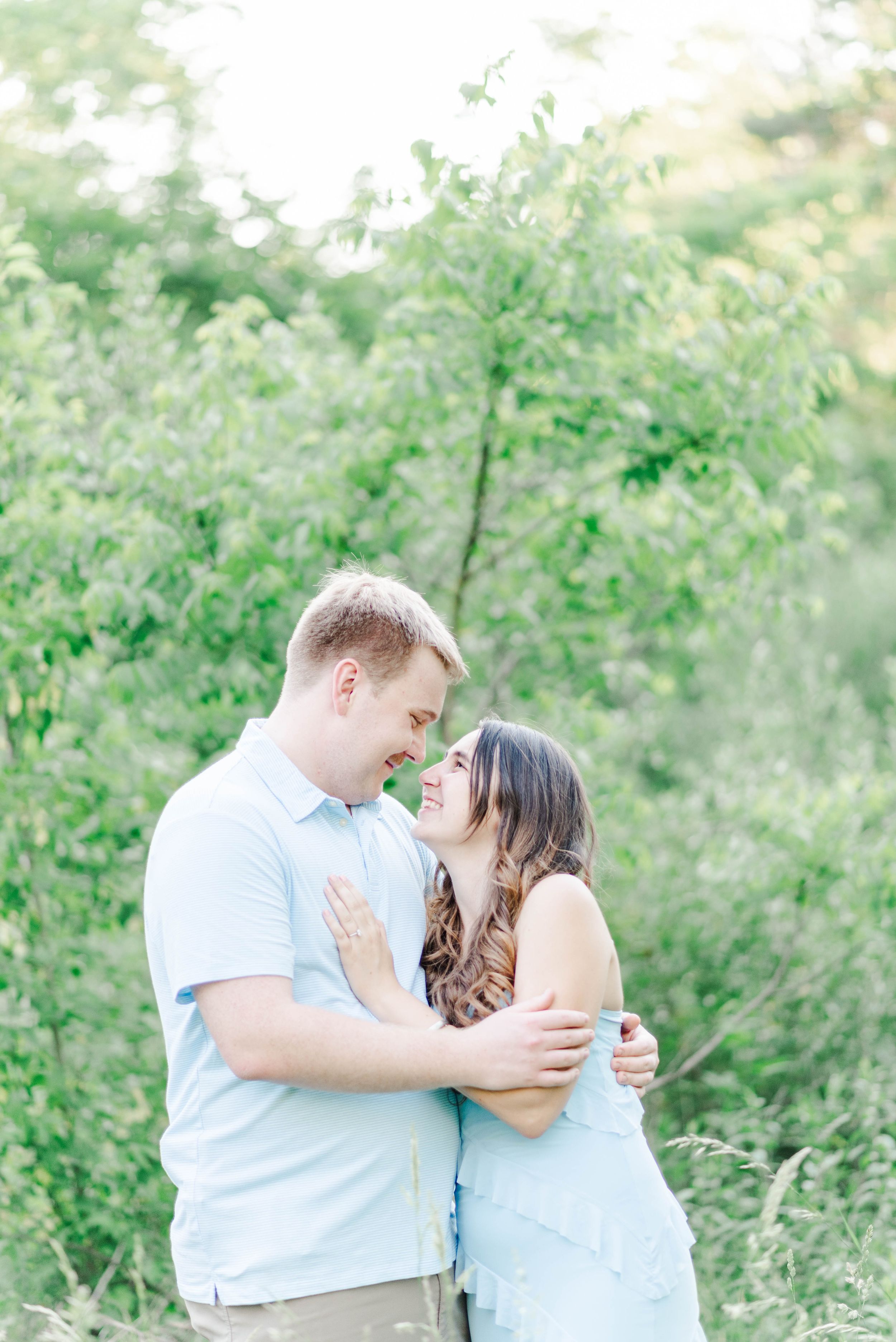 Engagement session at Quemahoning Reservoir in Western Pennsylvania