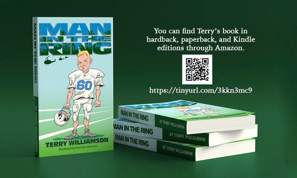 "Man in the Ring" book layout and design (Illustrations by Norman Johnson)