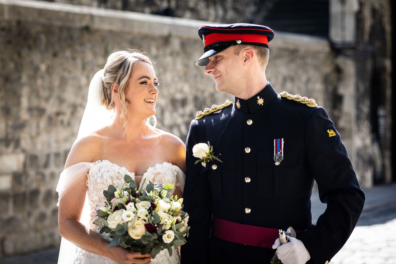 Military wedding at the Tower of London