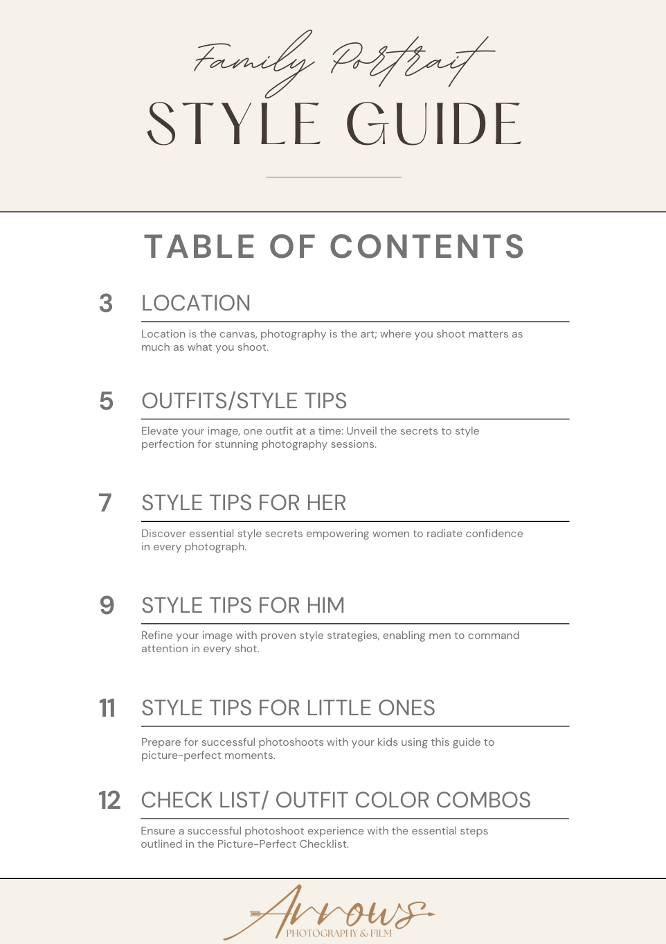Family Photographer Style Guide Vancouver WA