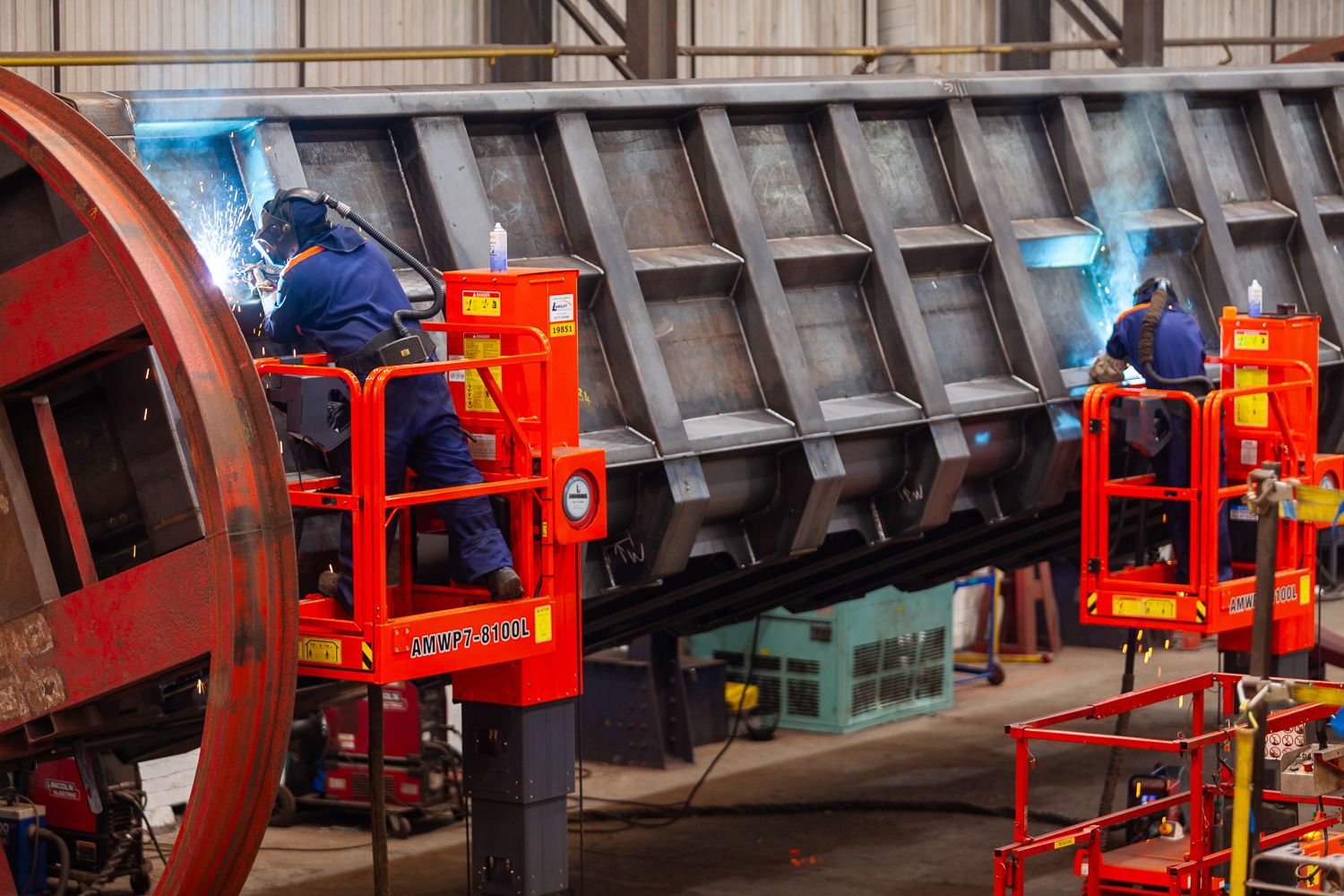 Industrial Photography rail waggon fabrication
