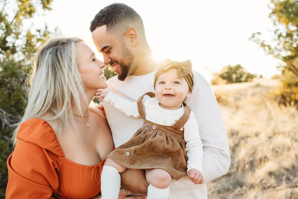 Lifestyle Family Photography during Golden Hour in the Foothills of Albuquerque.