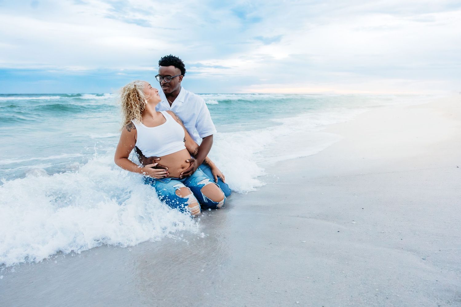 Beach Engagement, Proposal, Couples Photoshoot Session during family session