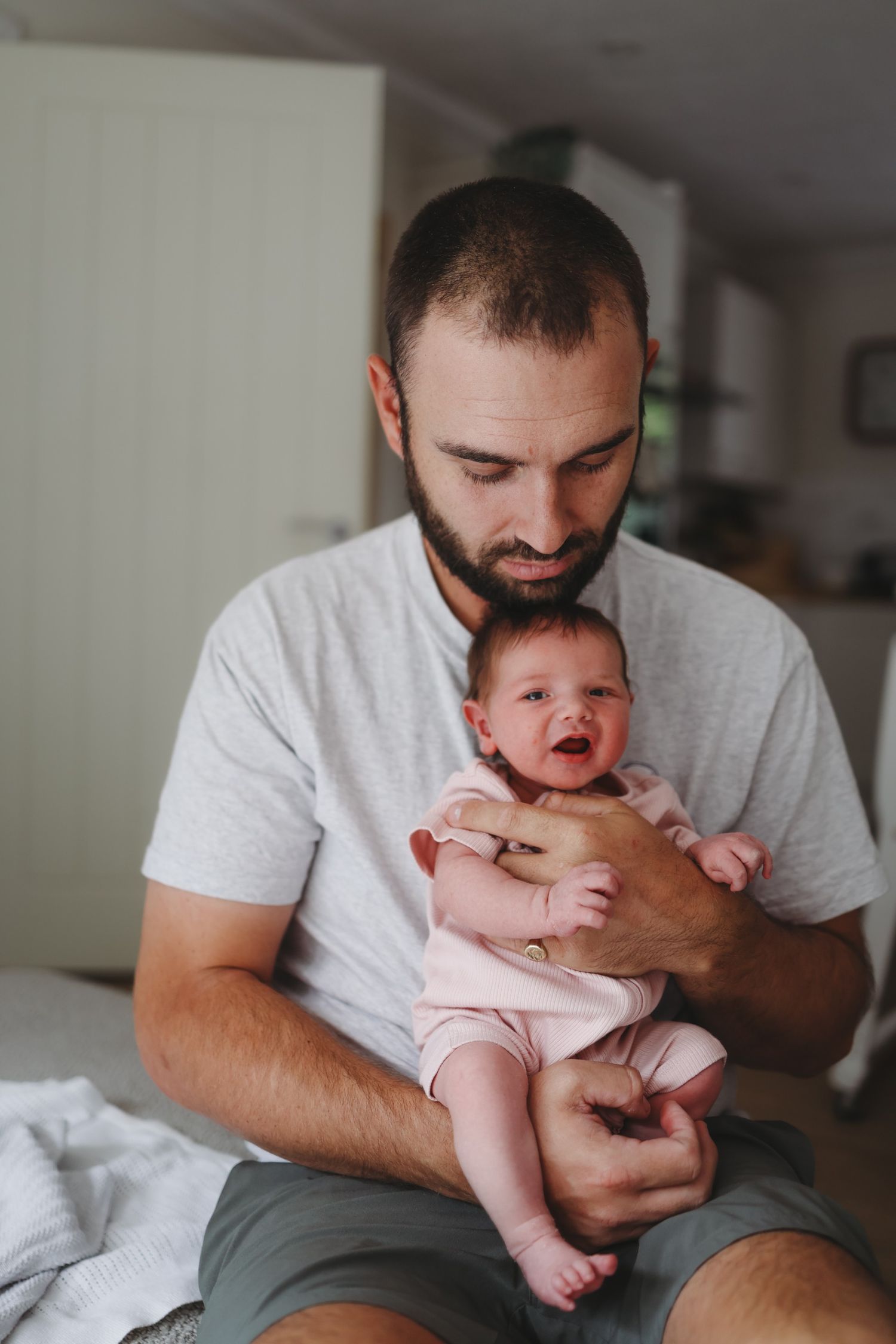 In-home newborn baby family photography in Alresford, Winchester, Hampshire