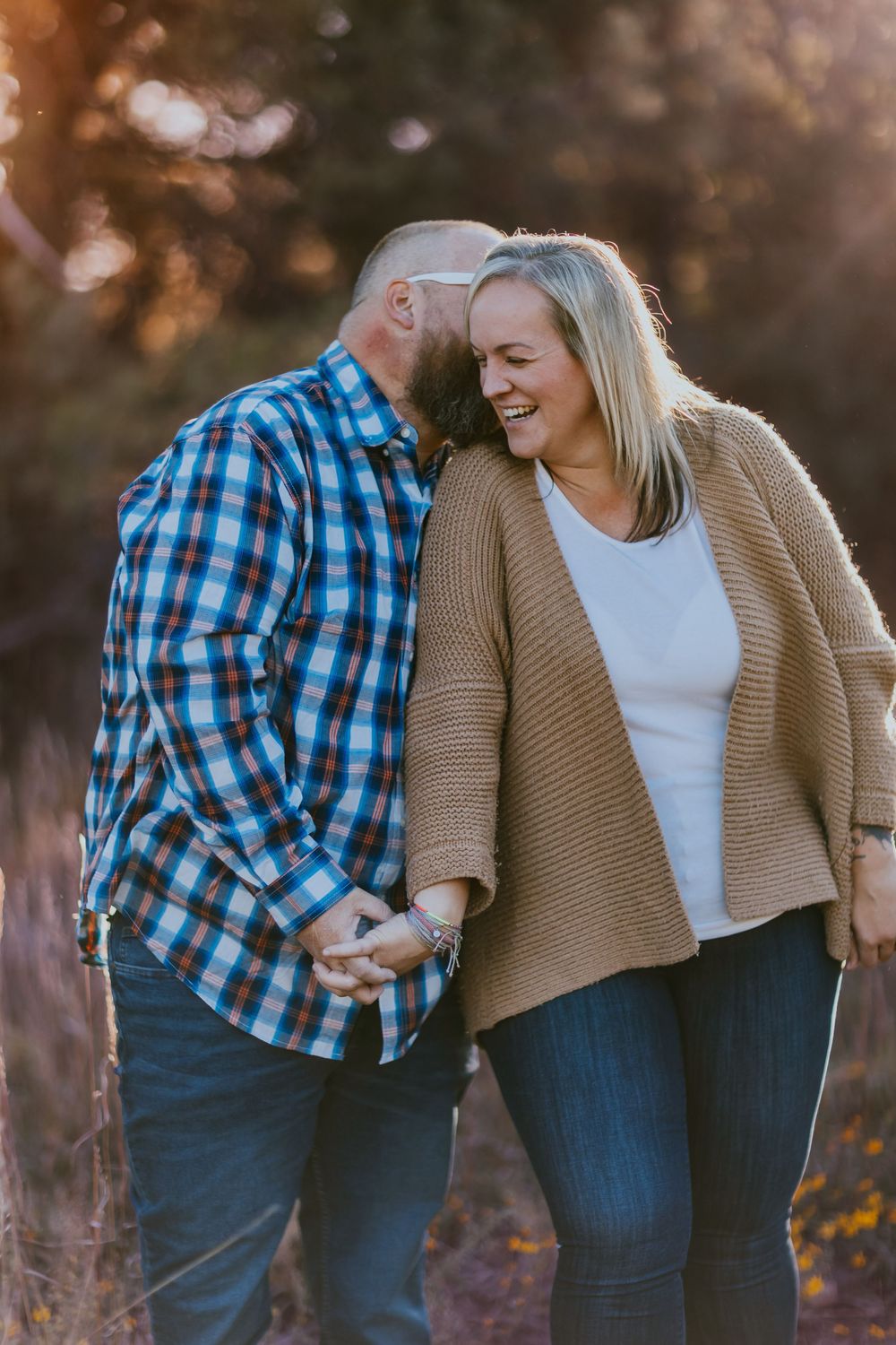 Couple embracing in Pinetop AZ