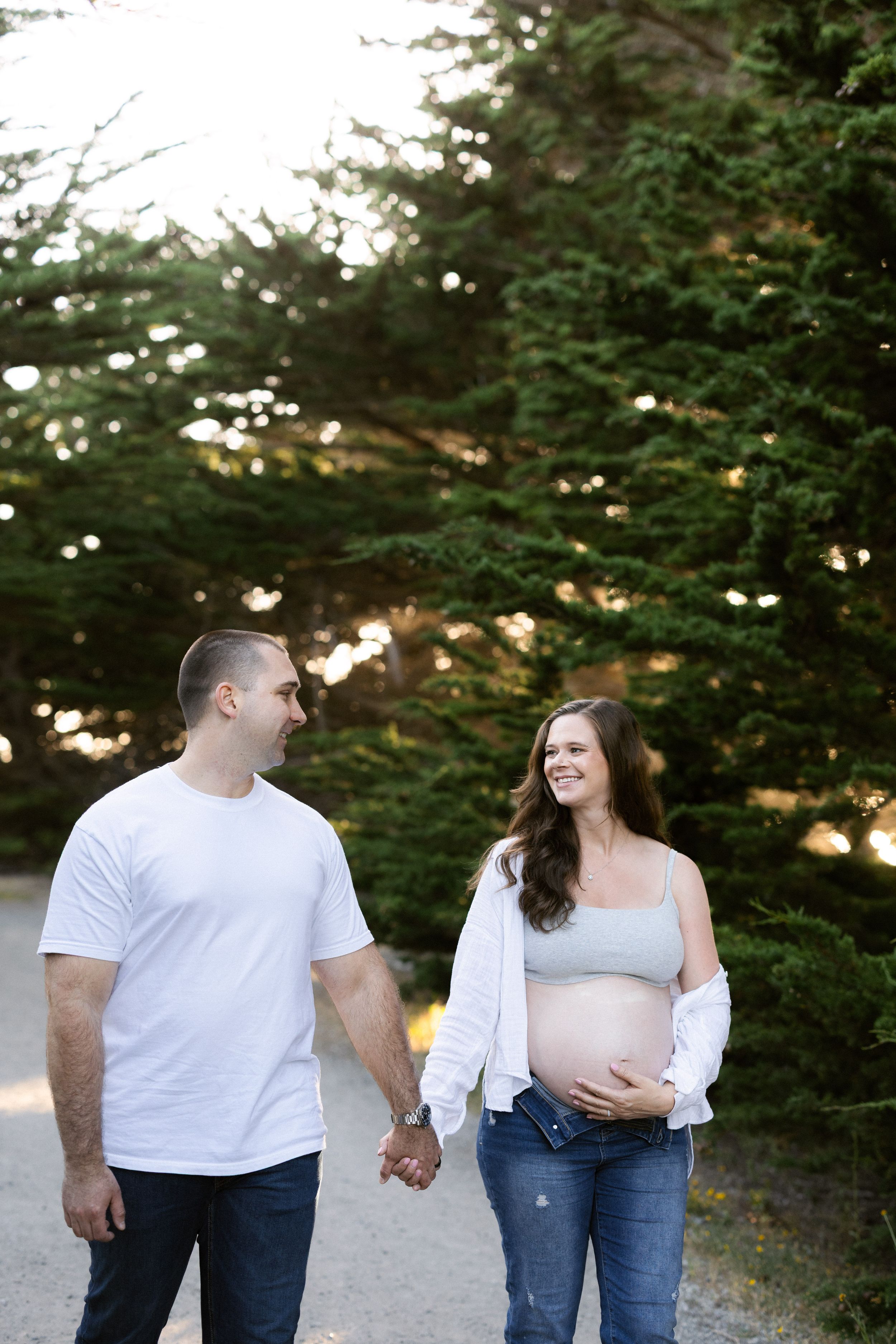 Maternity portraits Half Moon Bay