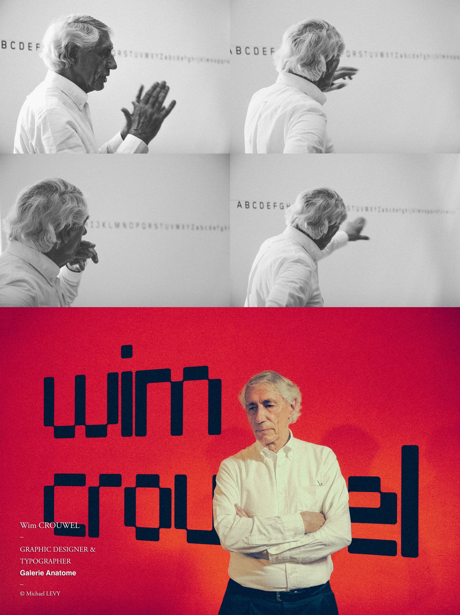 Elderly man with white hair and mustache making a funny face, sticking out his tongue playfully.