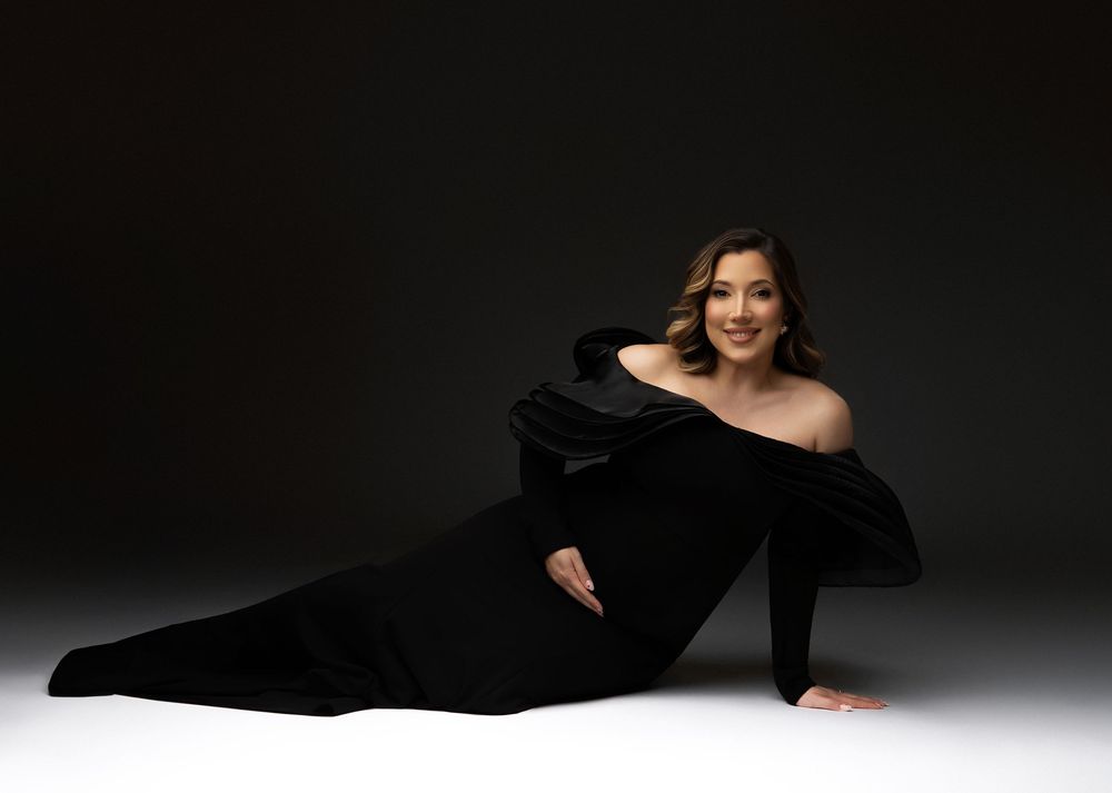 A dramatic black and white photo series showing a figure in motion against a dark background.