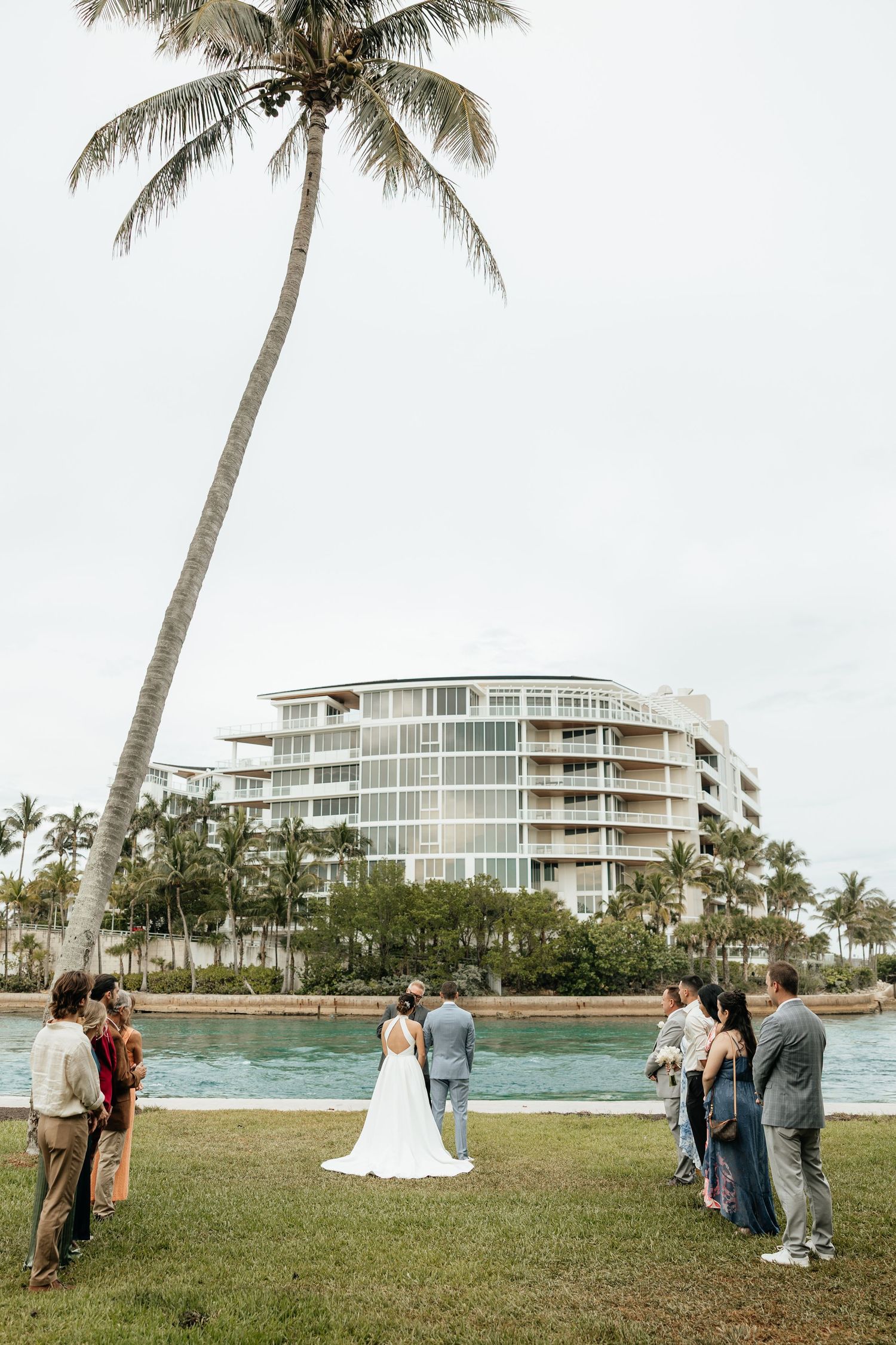 Intimate intracoastal elopement ceremony with closest family present, Jacksonville Wedding Photographer, Jacksonville Elopement Photographer