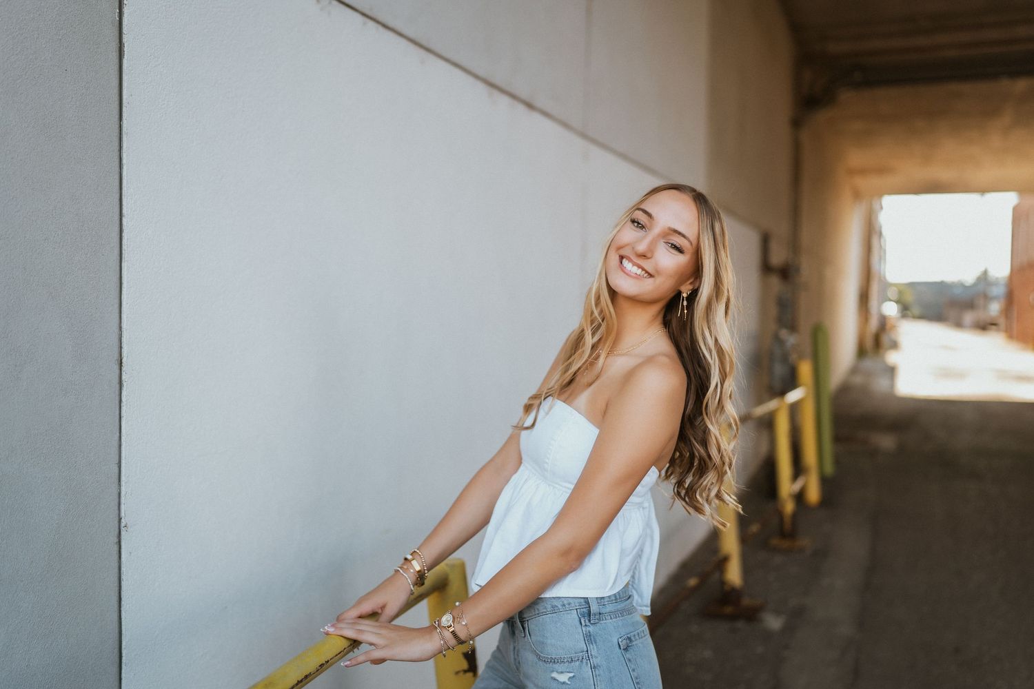 Senior session downtown south haven
