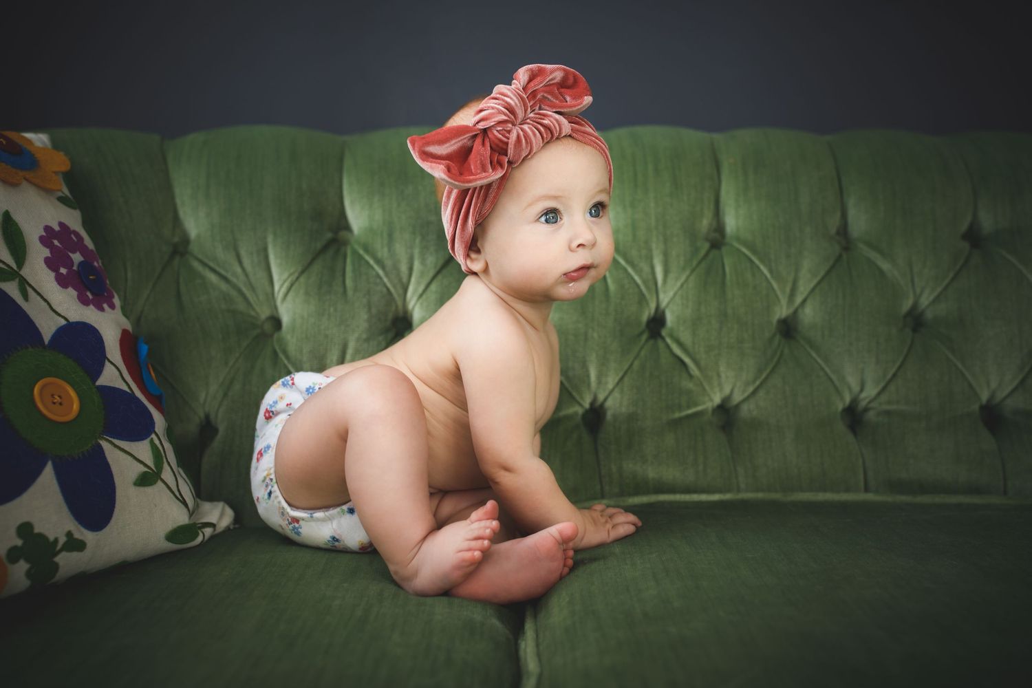 Baby Photographer. Luxury Milestone Photography.