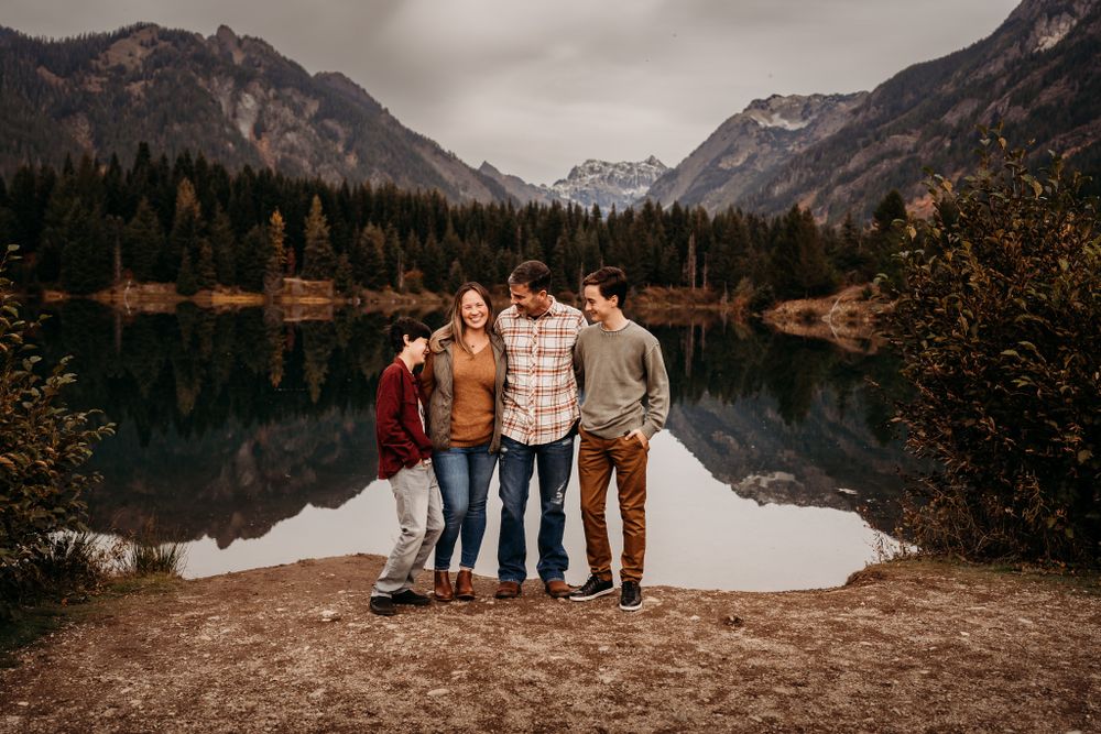 Lake family portrait session by wander and wild photography