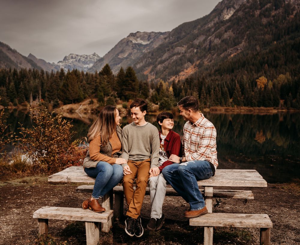 Lake family portrait session by wander and wild photography