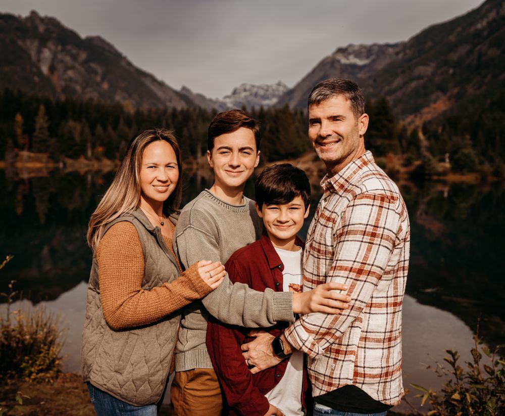 Lake family portrait session by wander and wild photography