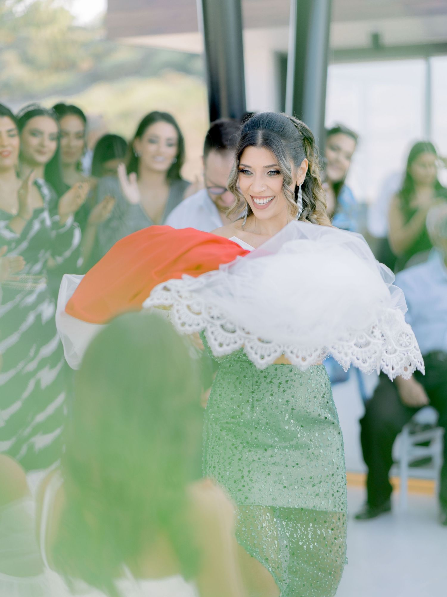 A gorgeous bride maid in Cyprus wedding