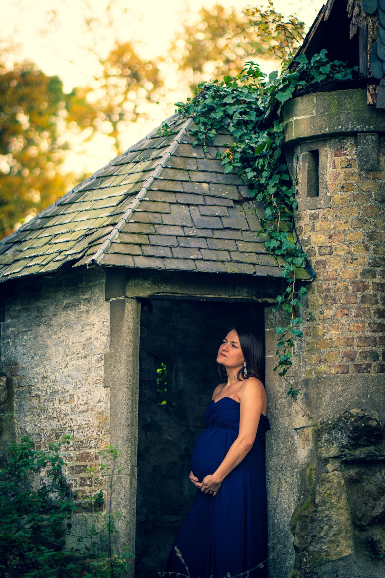epische zwangerschapsshoot op uniele locatie