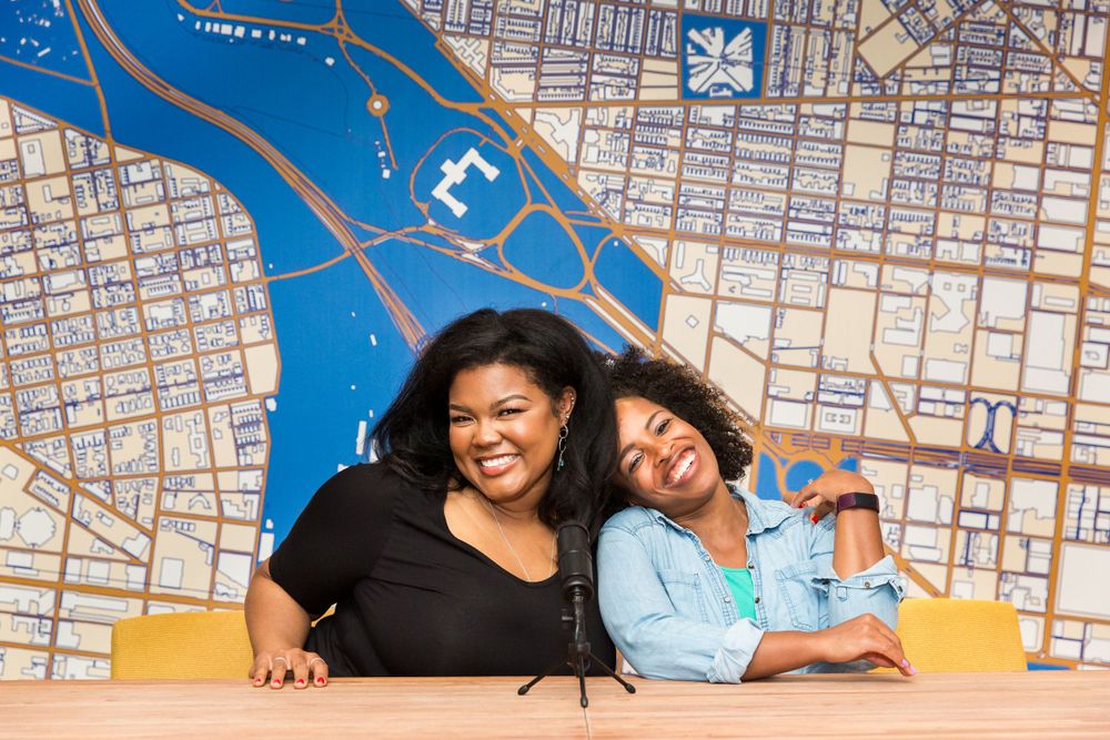 Large detailed city street map displayed in blue and orange tones.