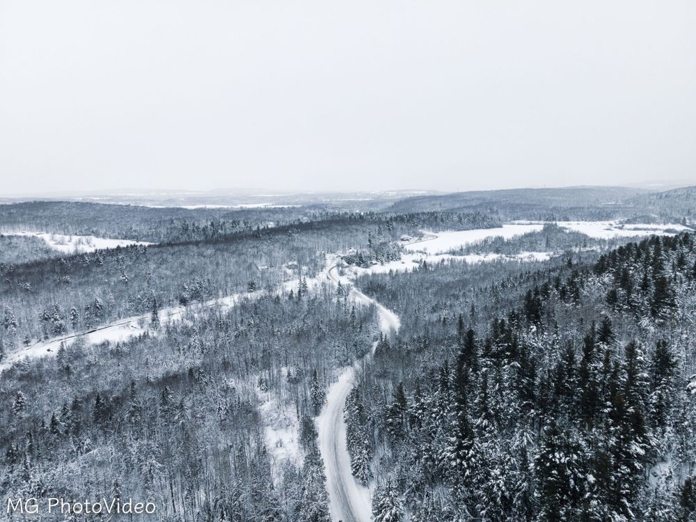 Photo drone aérienne à Sherbrooke en estrie
