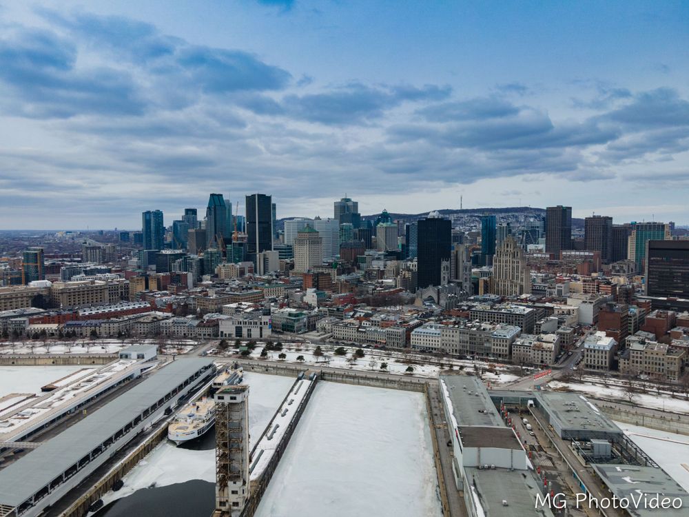Photo drone aérienne à Sherbrooke en estrie