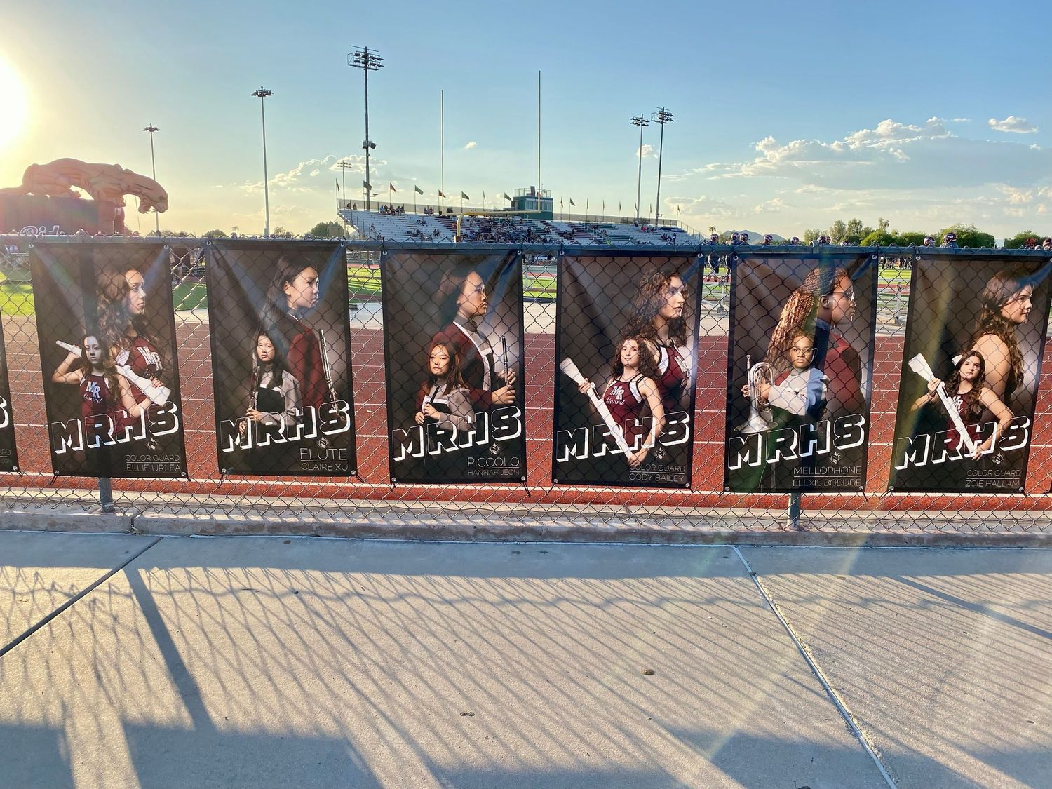 phoenix Marching Band Pictures Anjeanette Photography senior ABODA AZMBA WGAZ High School banners AZ