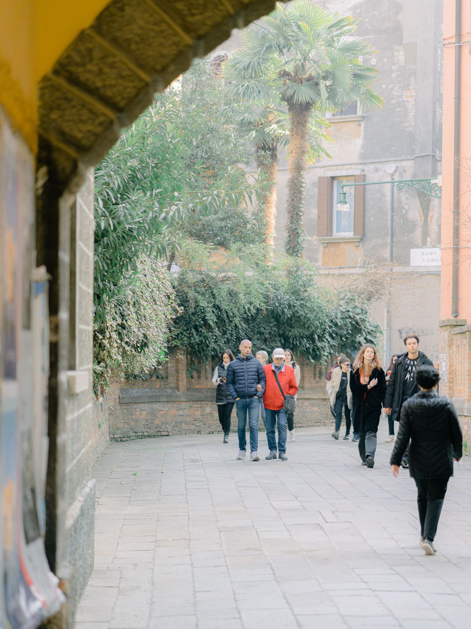 A street snapshot in the streets of Venice