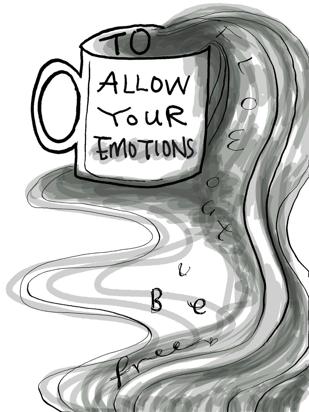 Allowing yourself to express your emotions is another way to set yourself free, and art serves as a safe container.