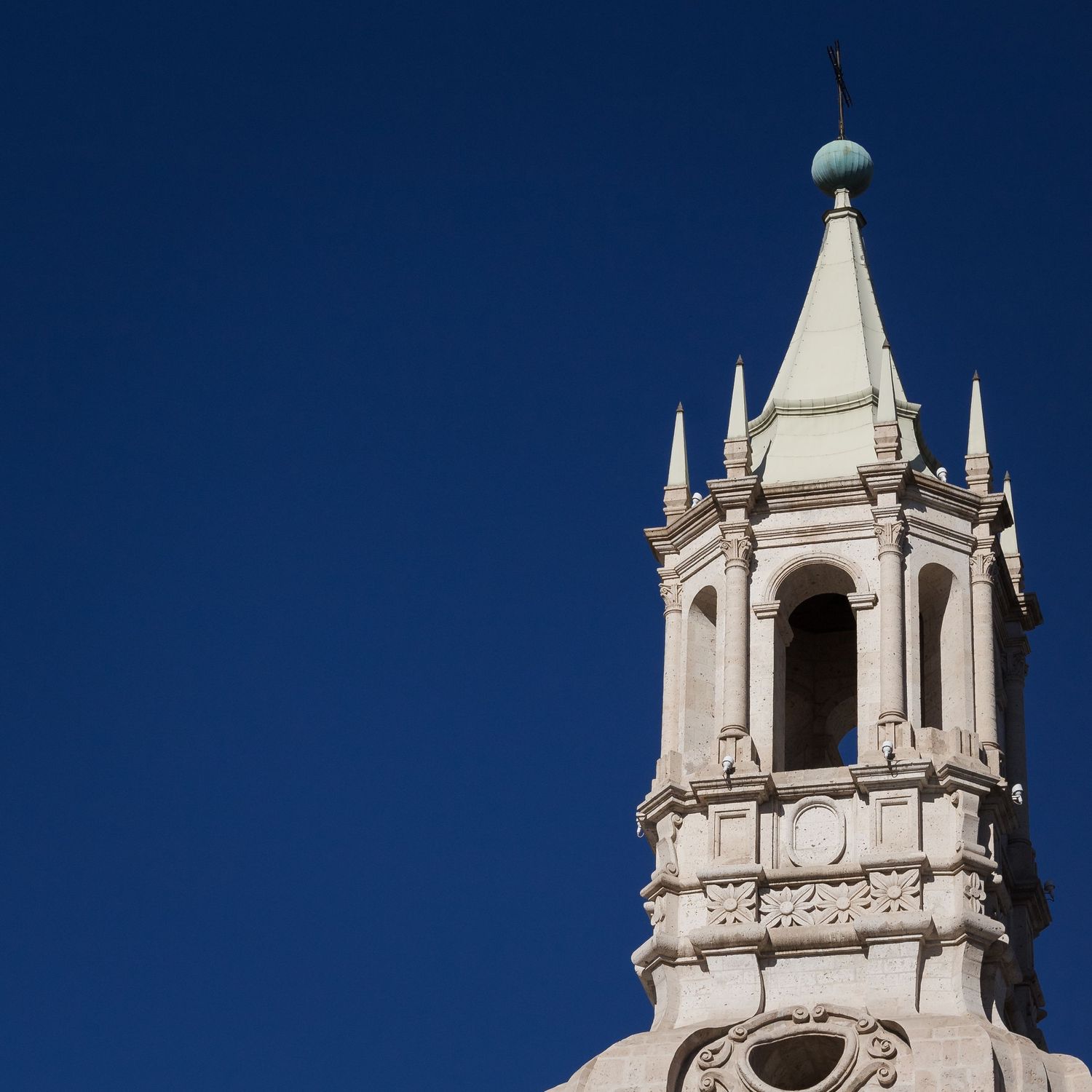 One of the towers of the Cathedral (Arequipa - 2019)