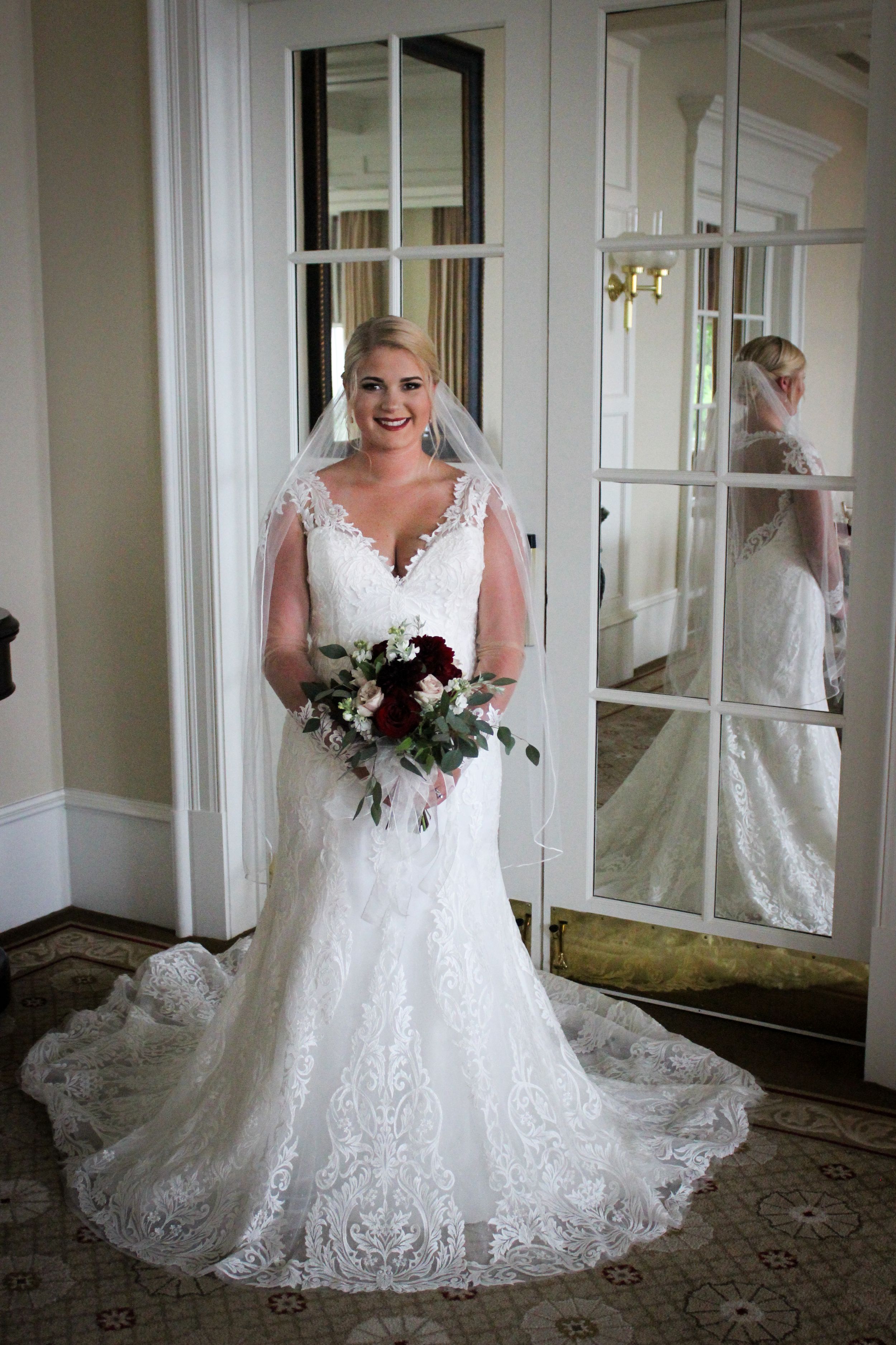 bride posing
