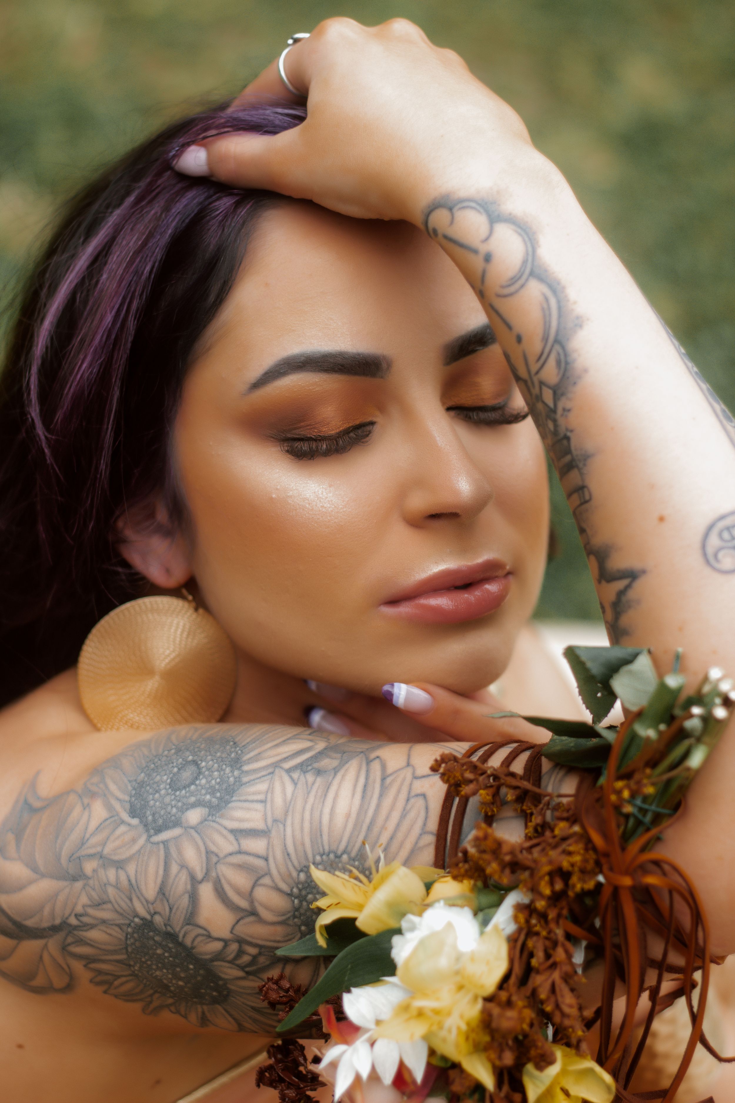 tattooed woman portrait