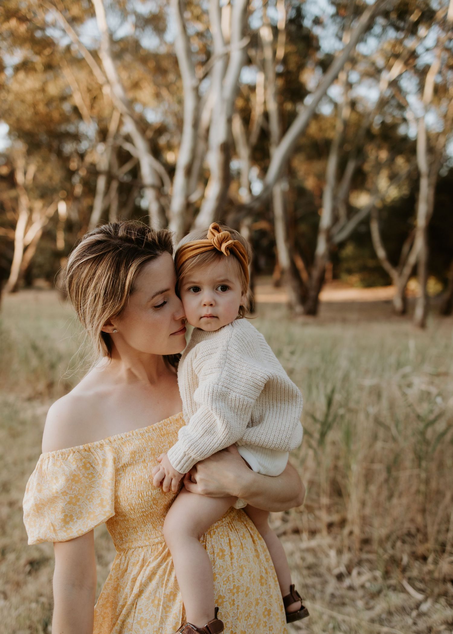Adelaide family photographer - Motherhood mother daughter woman child in field