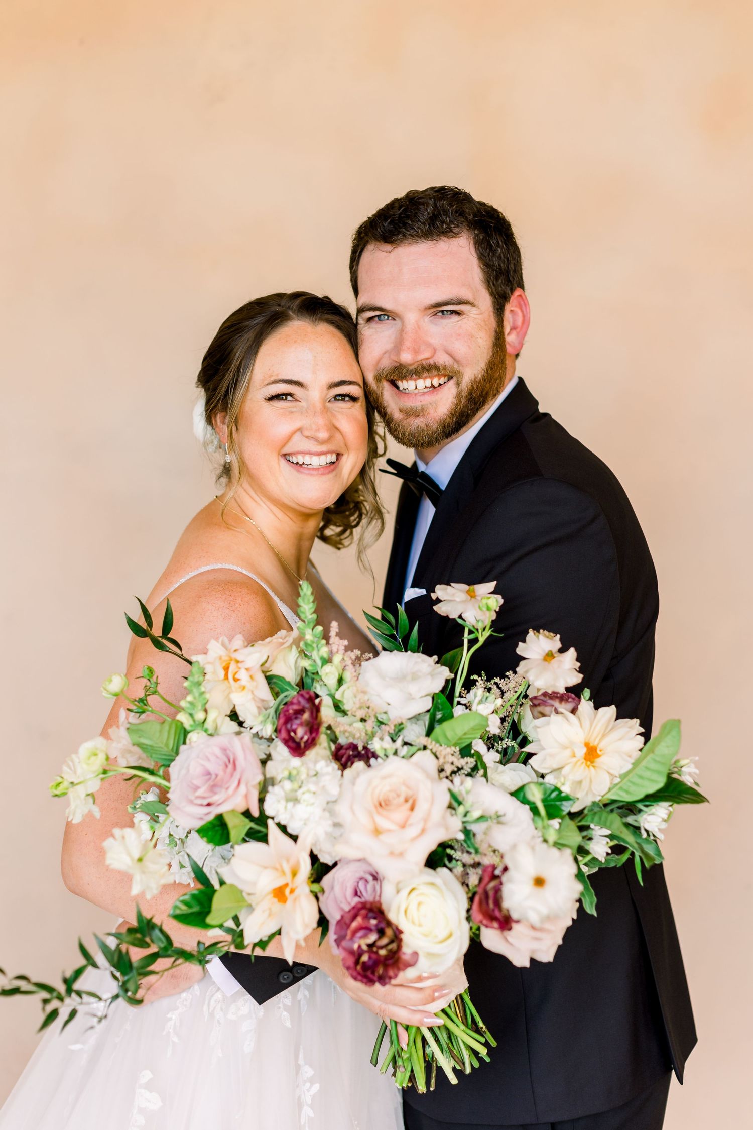 Bride and Groom Portrait at Tehama Golf Club in Carmel, Ca. Carmel Wedding.