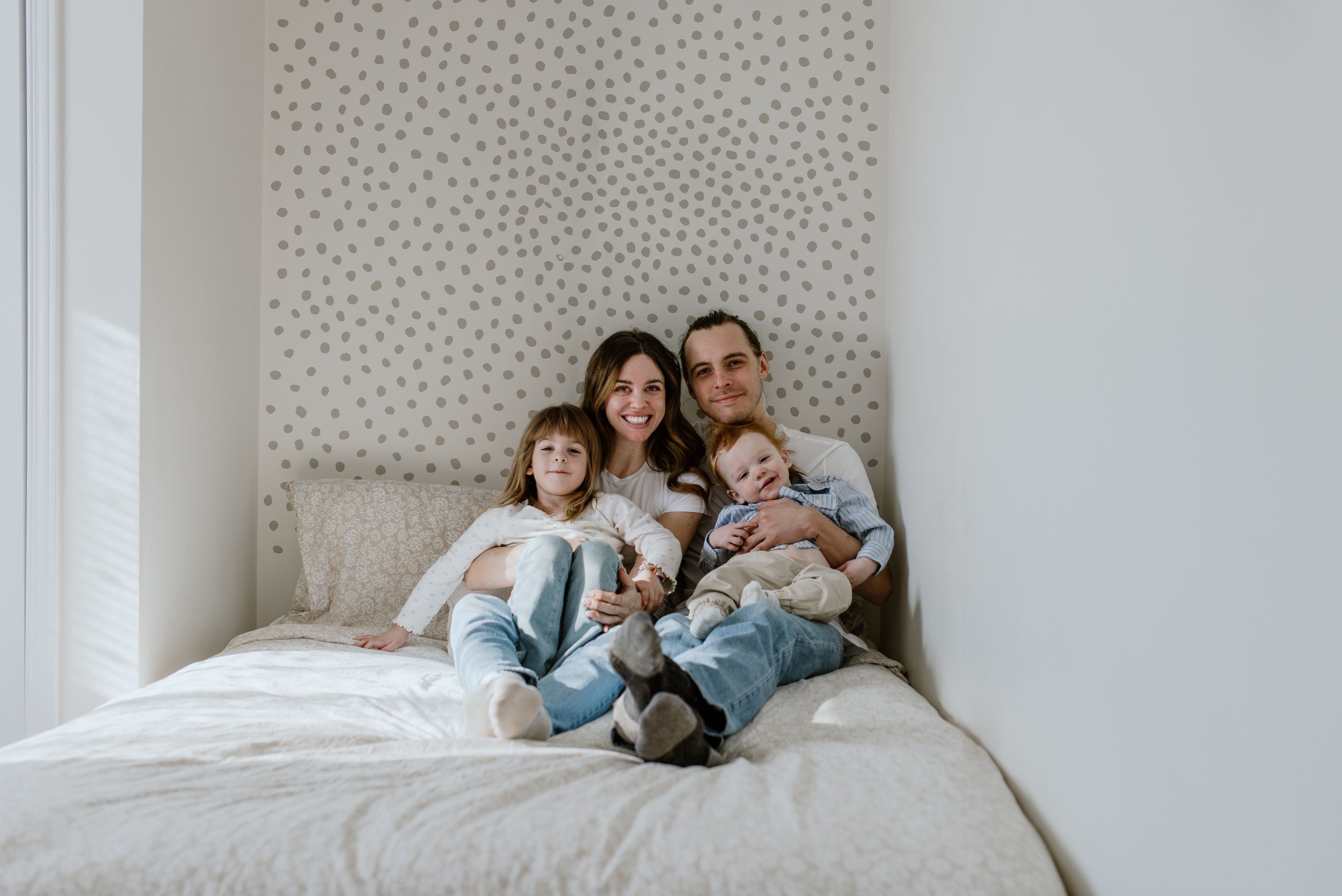 In-home family session at Strawberry Hollow AirBnb in Trenton, Ontario - Halifax Photographer