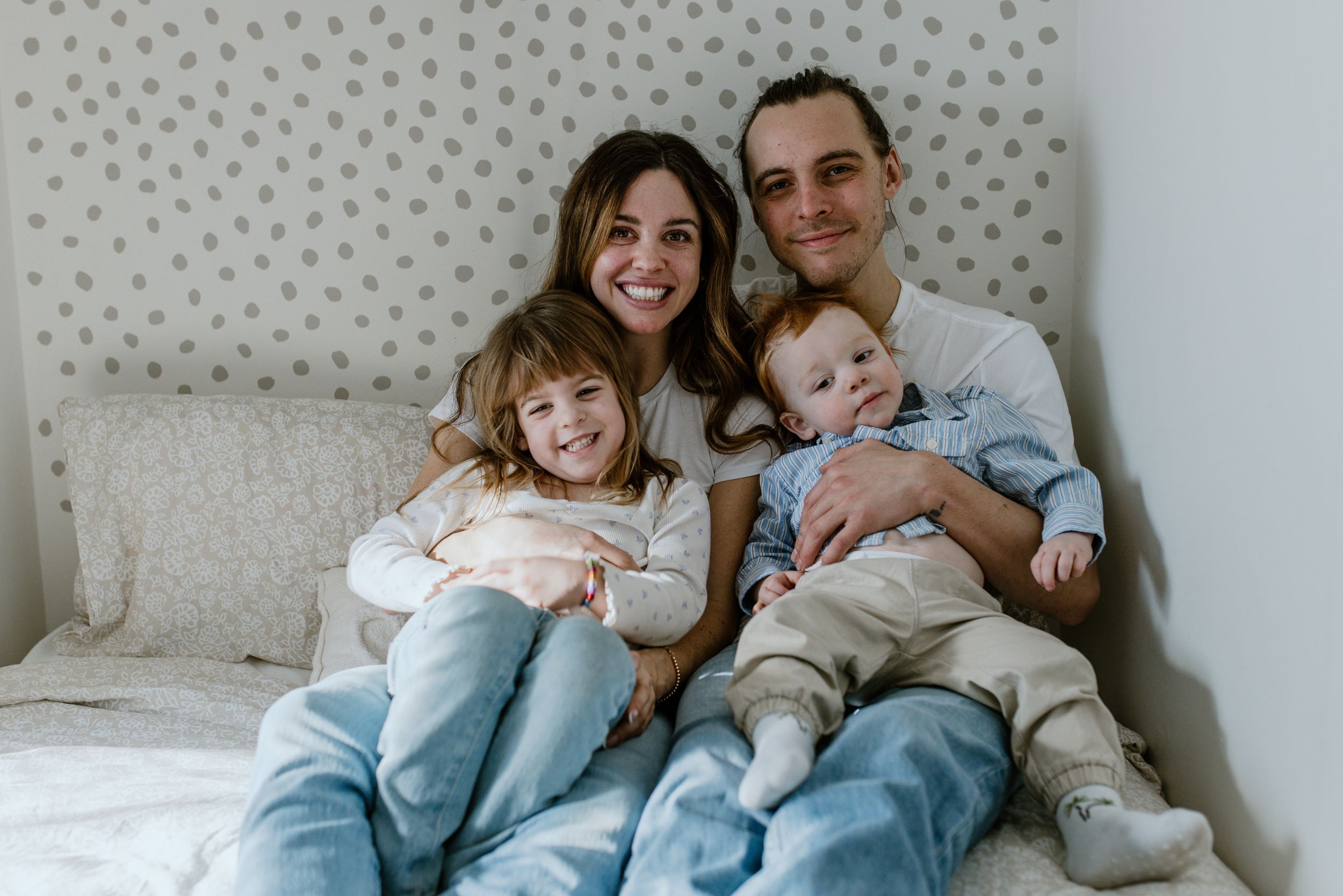 In-home family session at Strawberry Hollow AirBnb in Trenton, Ontario - Halifax Photographer