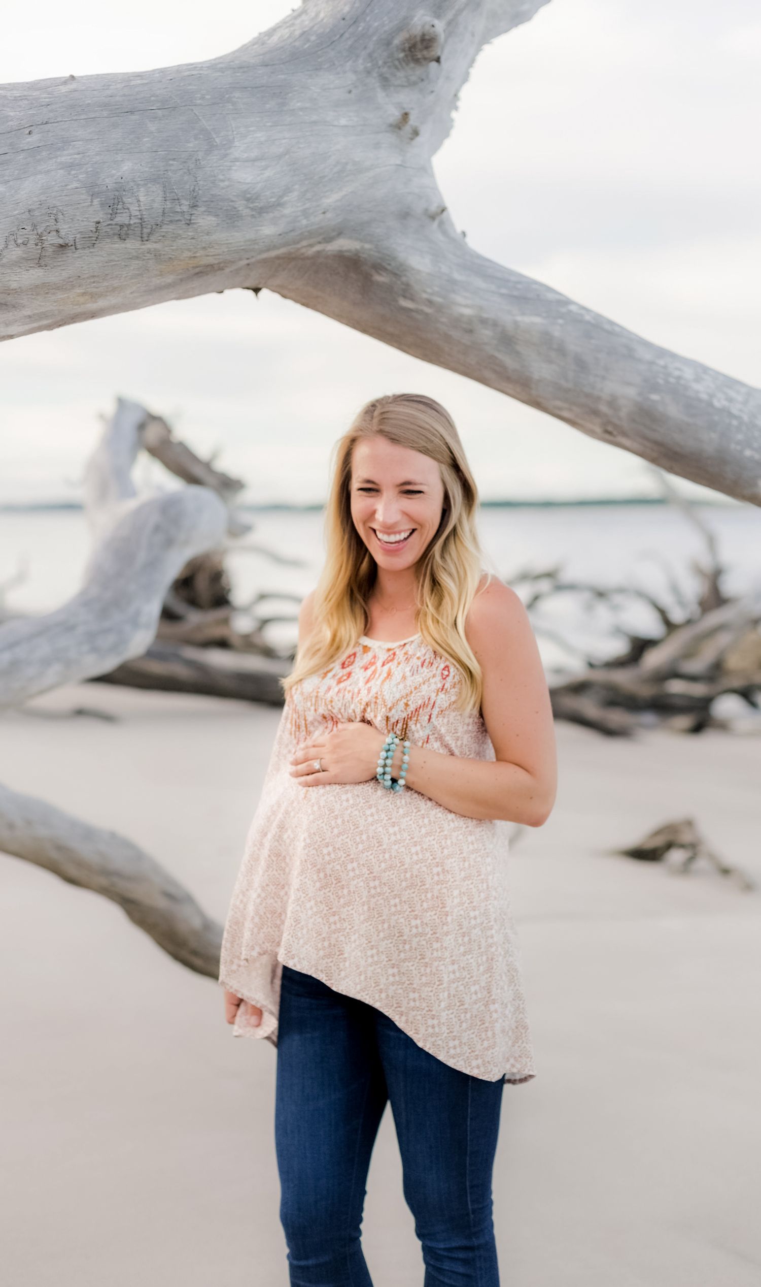 Maternity session in Big Talbot Island, Florida.