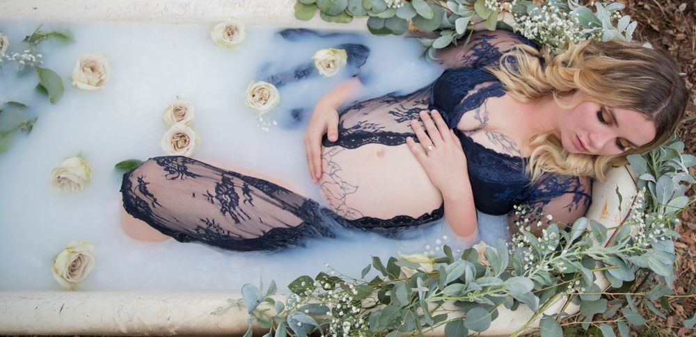 rustic milkbath session