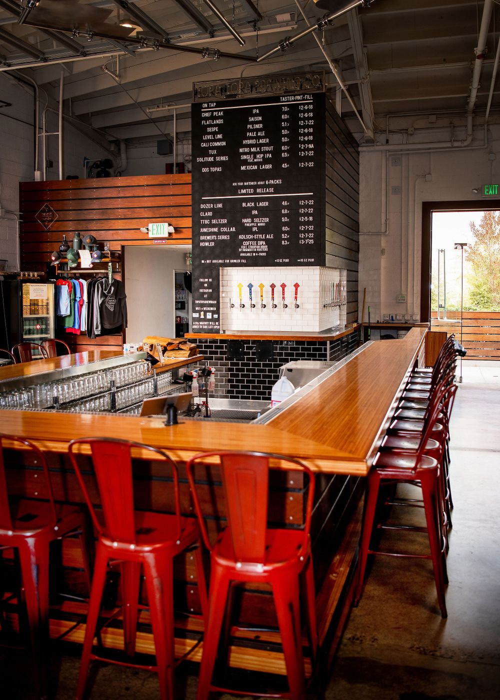 interior of topa topa brewery in santa barbara ca