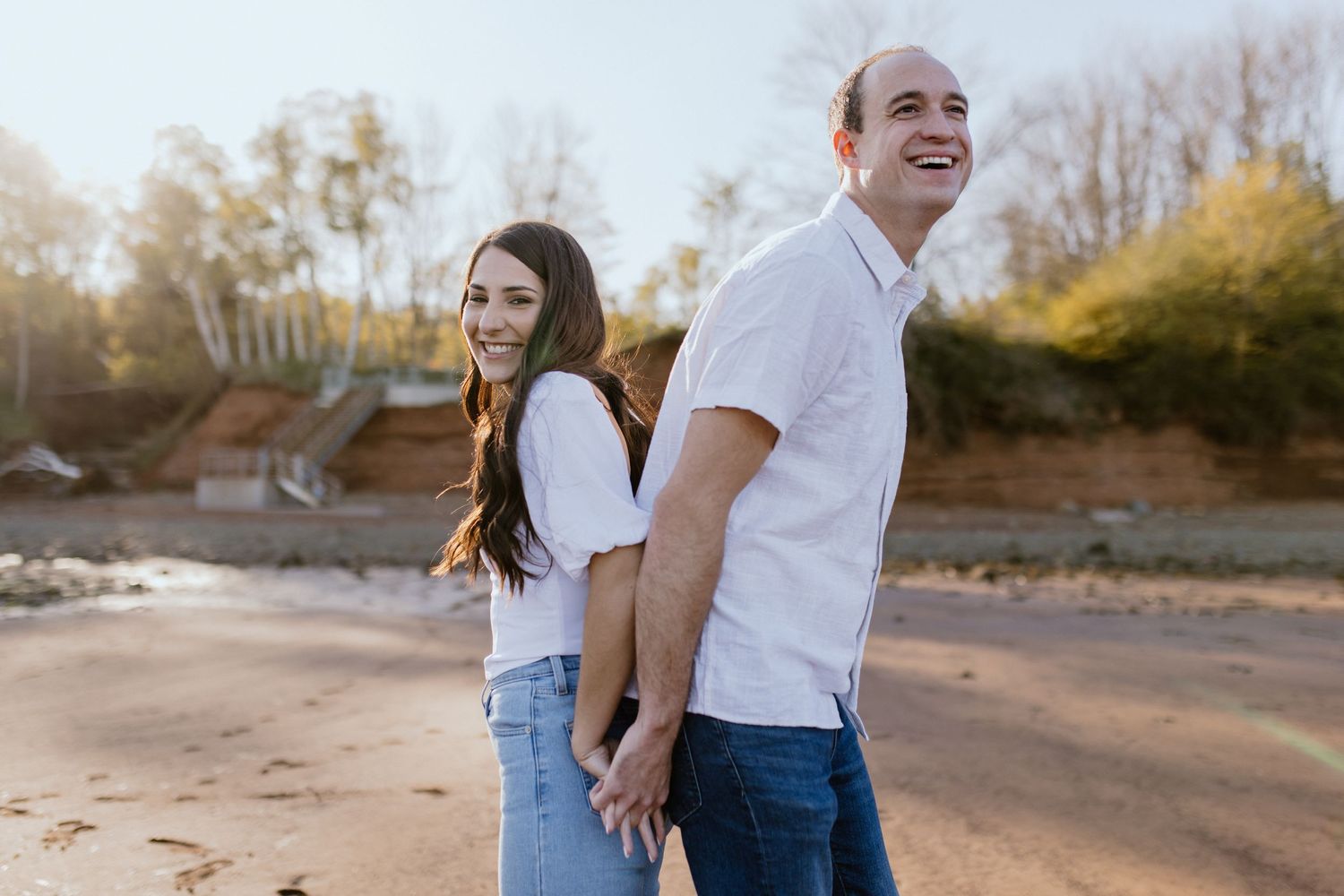 Sunset engagement session at Blomidon Provincial Park, Annapolis Valley, Nova Scotia