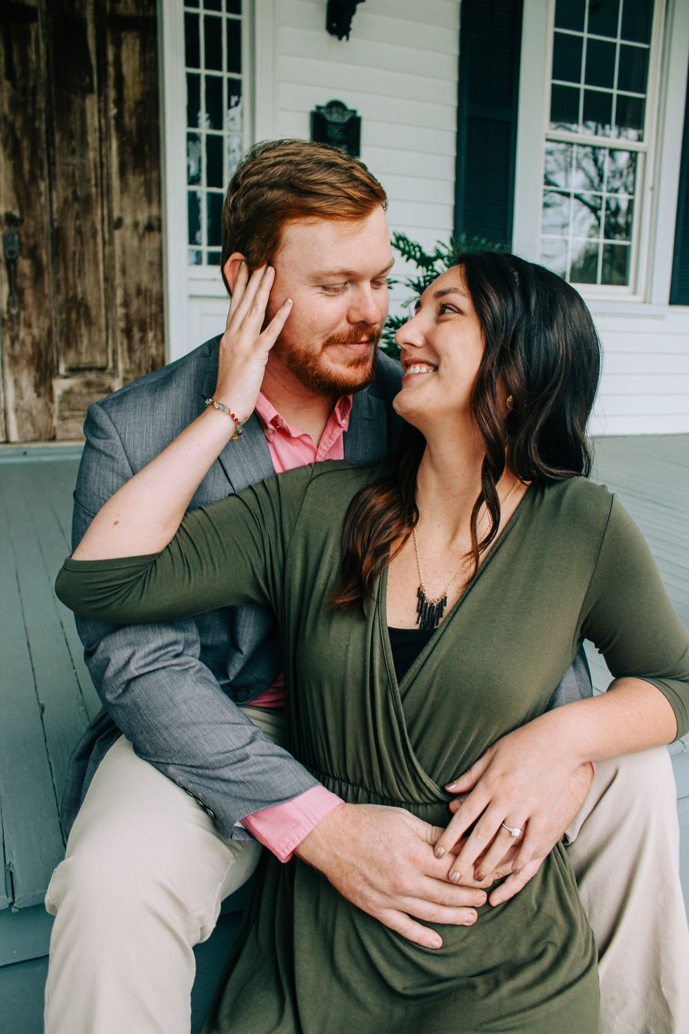 Fall Silo Field Engagement Session in Panola, Alabama Cody + Julie