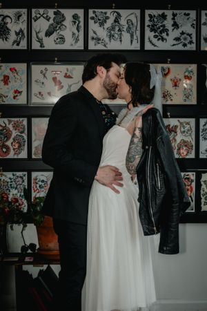 tattoo shop elopement, royal oak mi, michigan elopement