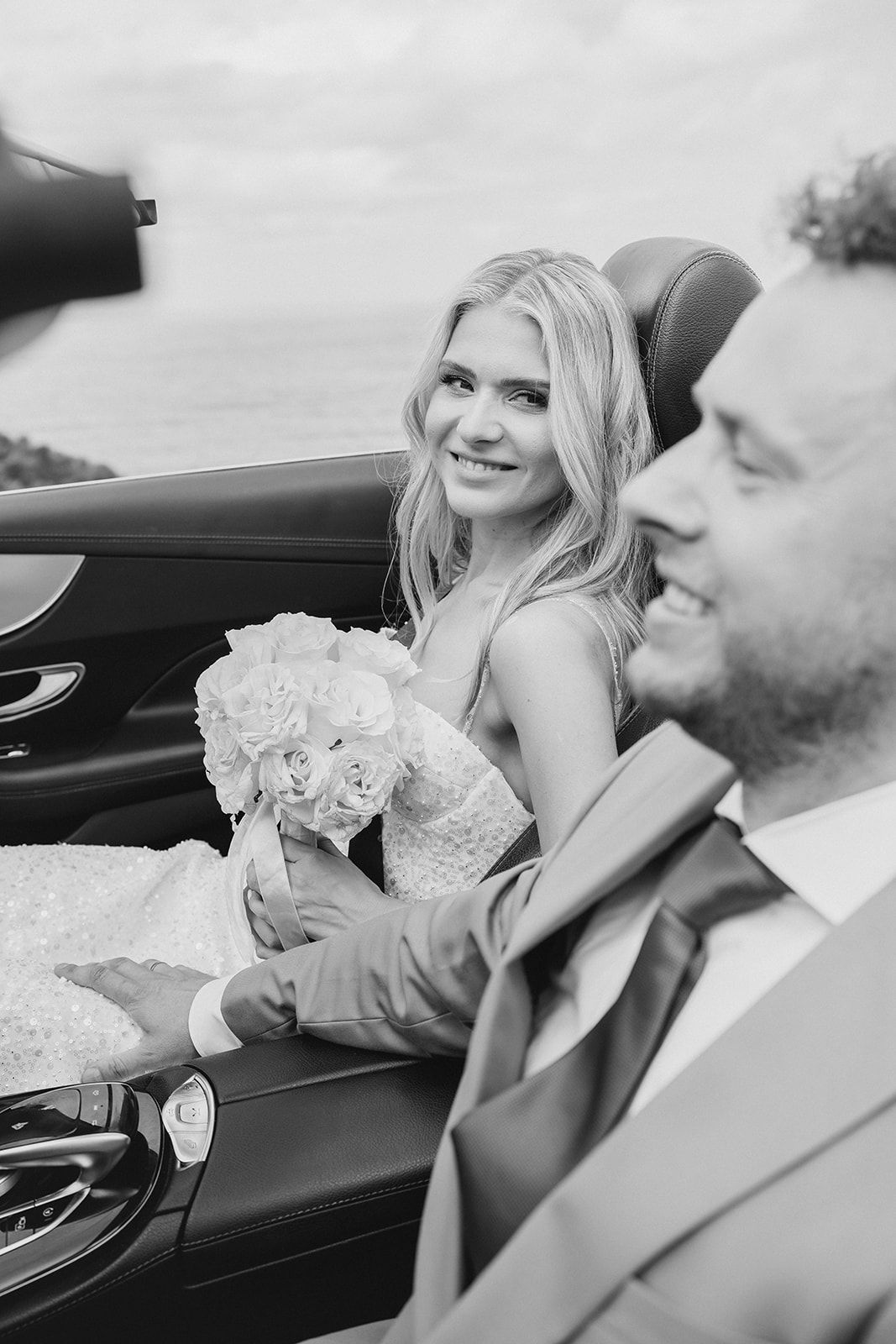 a couple in a car
