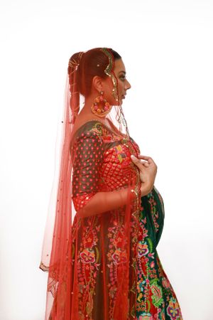 Colorful Indian Maternity Photoshoot in San Diego, OC, LA, captured by Daryana Orange.
