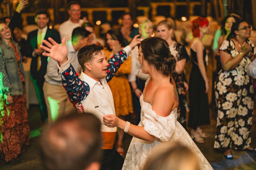 Hillside Gardens Colorado Springs wedding DJ MC photography videography dance playlist pavilion outdoor mountain candids
