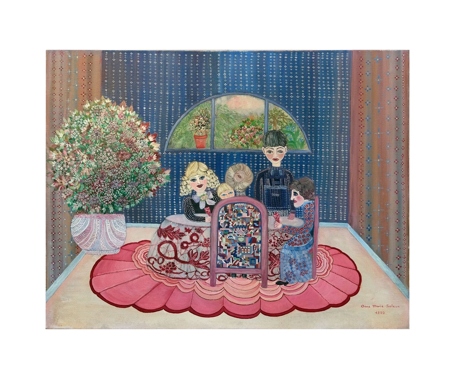 Chez Valentine - Toile de Marie Saleun